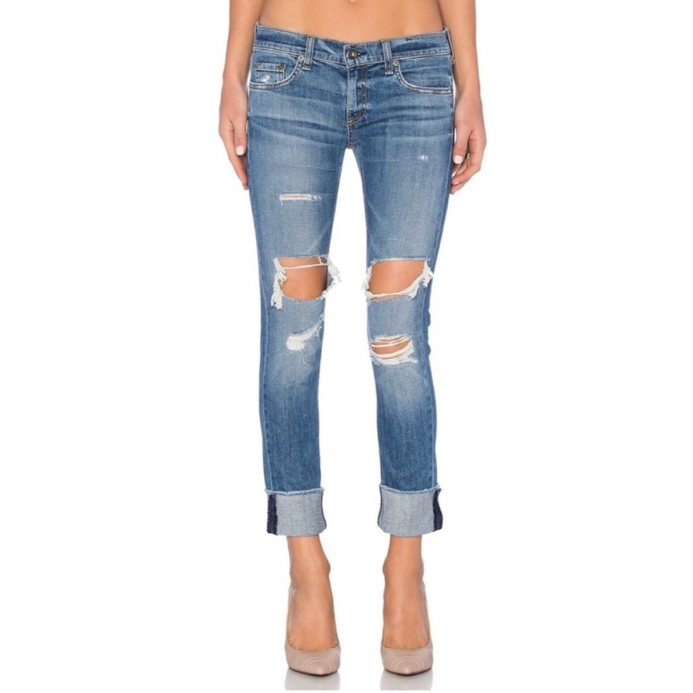 Rag & Bone ‘Dre’ jeans with distressed detail in great condition